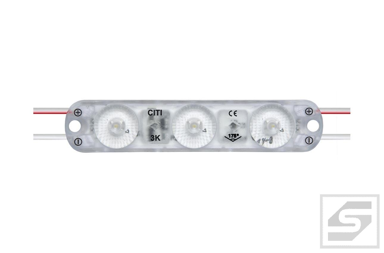 Moduł LED Citi 3 Lens V3 Biały IP65 0.72W/60mA;12V;4000K;64lm;70x15x7.7