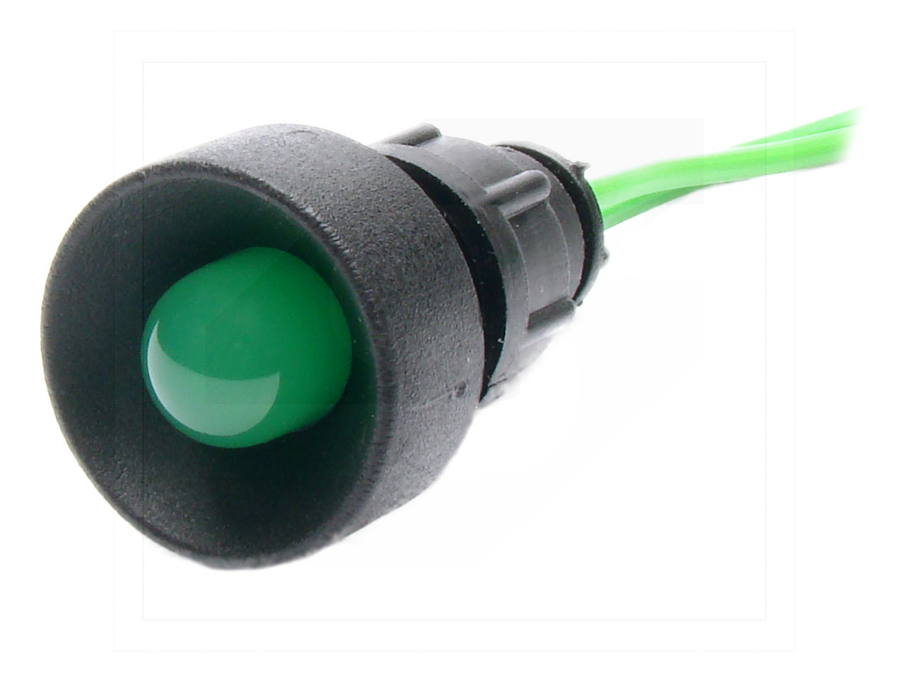 Lampka diodowa KLP-10/G 230VAC/DC typu LED 230V (klosz 10mm)/green