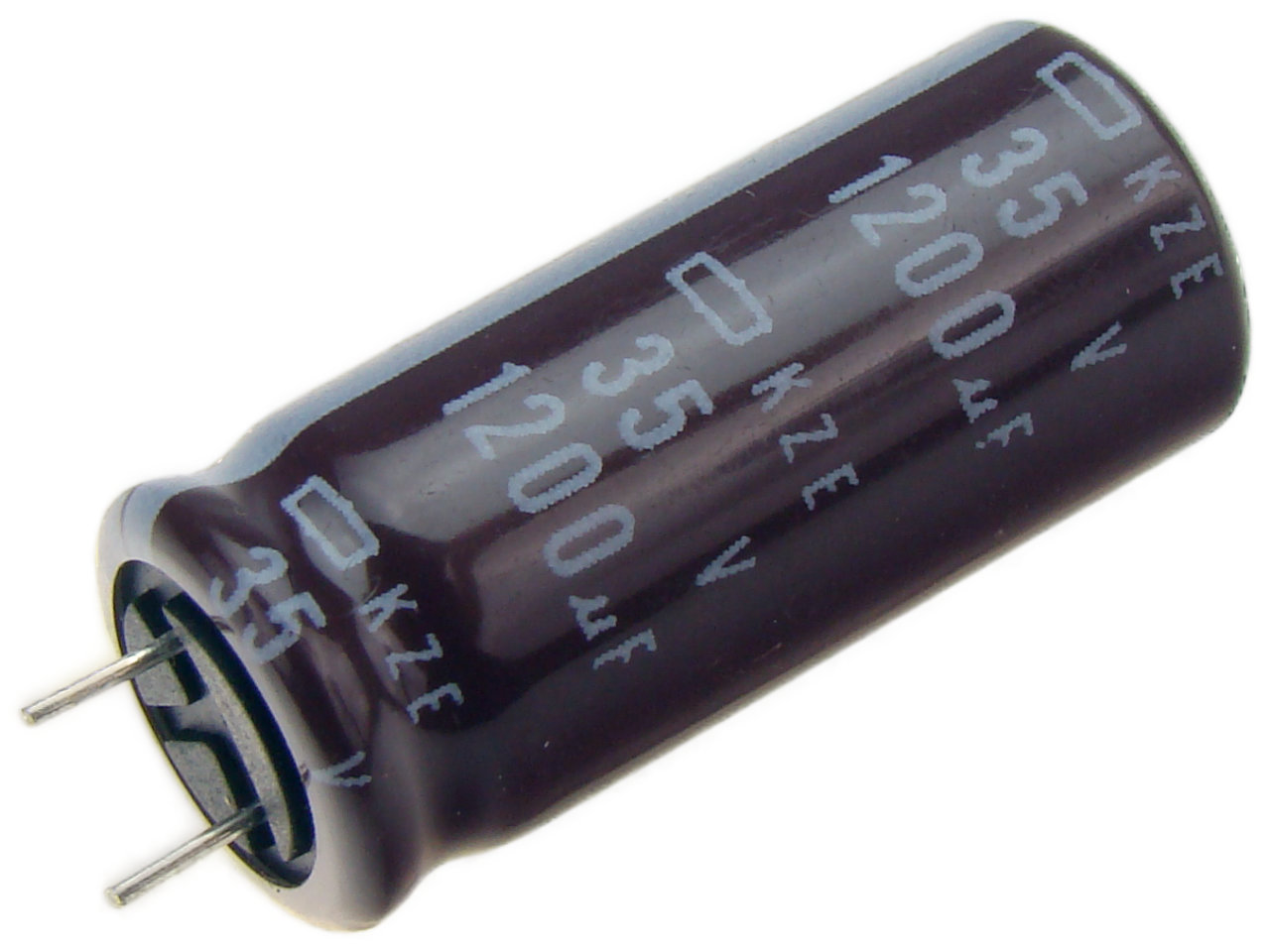 Kondensator elek. 1200uF/35V;105C; KZE;wym.13x25mm;NIPPON(52)
