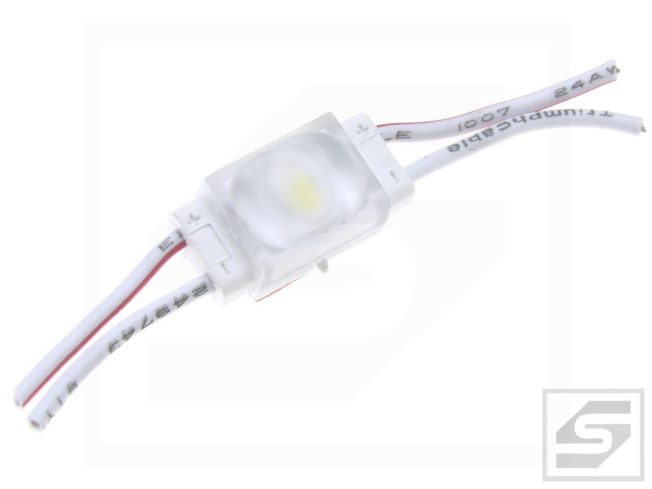 Moduł LED MINI LENS 1;M21GW02;7000K 12VDC;38lm;0.36W/40mA;SMD2835;IP67