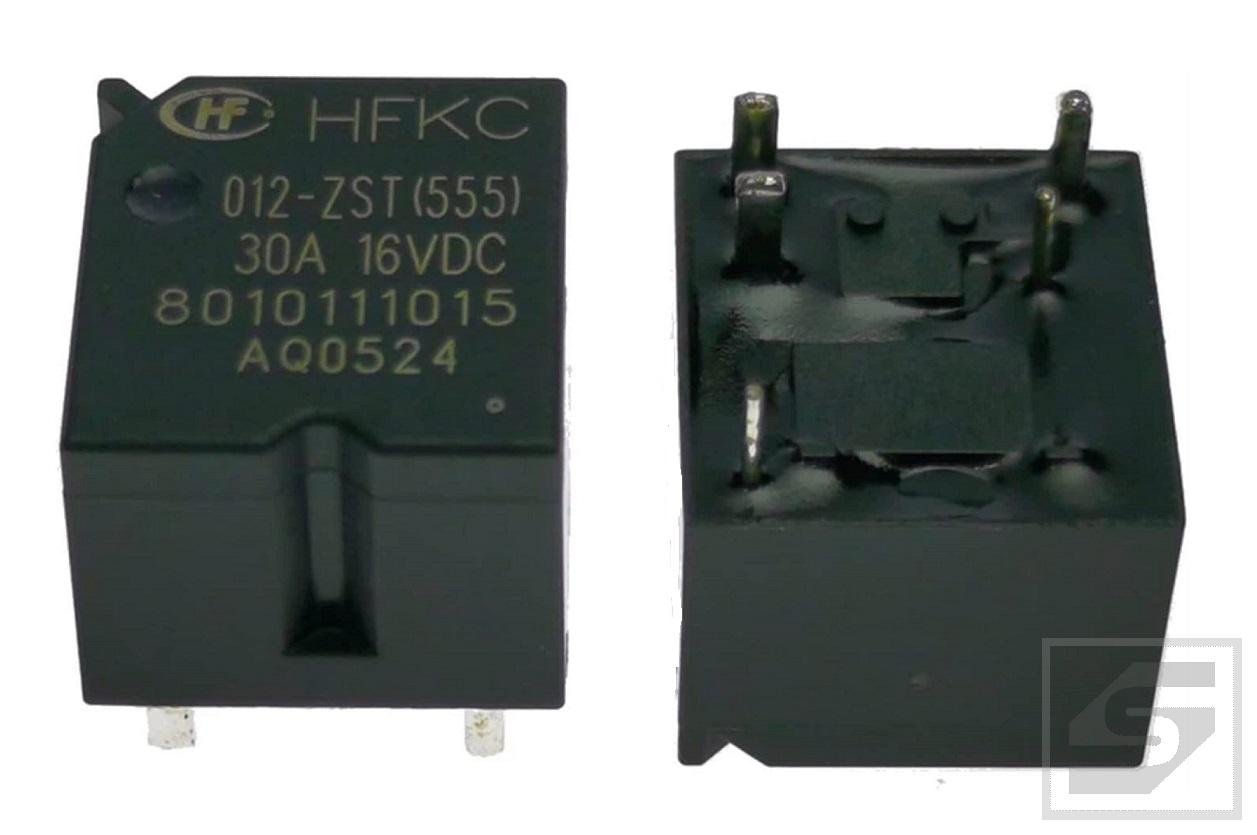 Przekaźnik HFKC-012-ZST;12V;Hongfa 1 styk przełączny 30A;0.55W;RoHS
