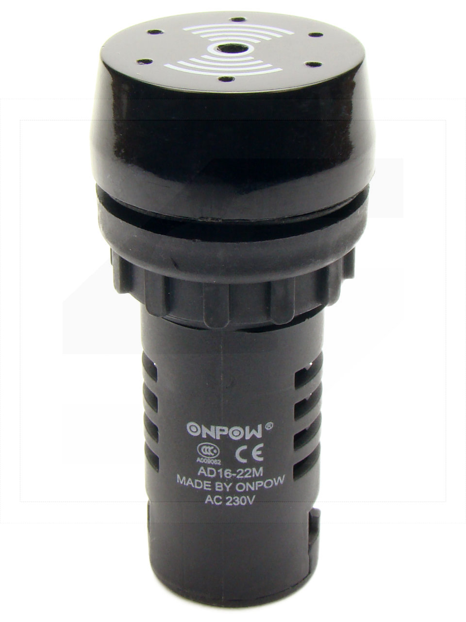 Syrenka AD16-22M;220V AC;80dB;35mA; 22mm;z generatorem;63mm;IP40;ONPOW