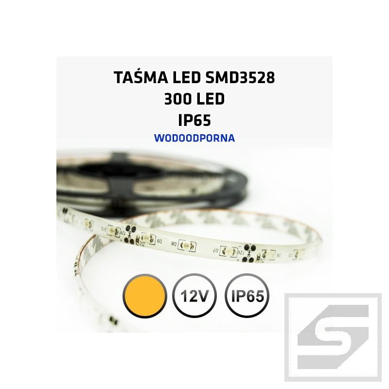 Taśma LED żółta      300LED/5m 3528 12VDC/IP65/24W LEDstrip3528Y/60
