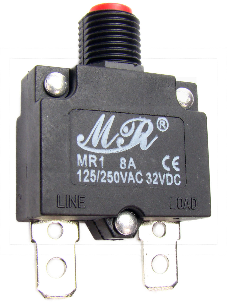 Wyłącznik nadprądowy MR1-8A;250VAC bimetaliczny;na panel;konekt. 6.3mm