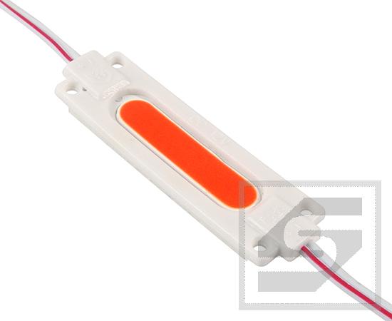 Moduł LED 2W DR-MO10-2W;70x20;3mm; róźowy;1xCOB;180lm;12VDC;IP65
