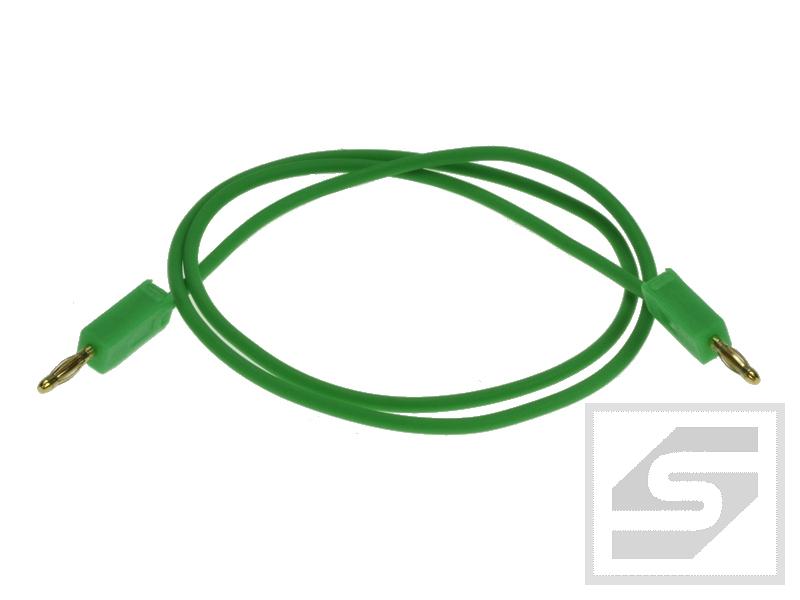 Przewód pomiarowy 22.050.050.4;PVC; zielony;2xwtyk ban. 2mm;0.5m;0.5mm2
