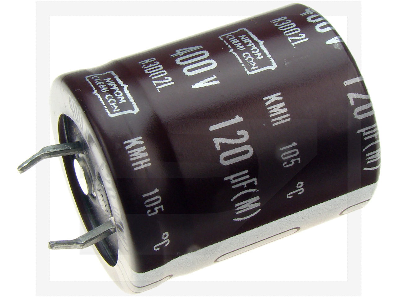 Kondensator elek.  120uF/400V(M); SNAP;105C;25x30mm;KMH;NIPPON;(26)