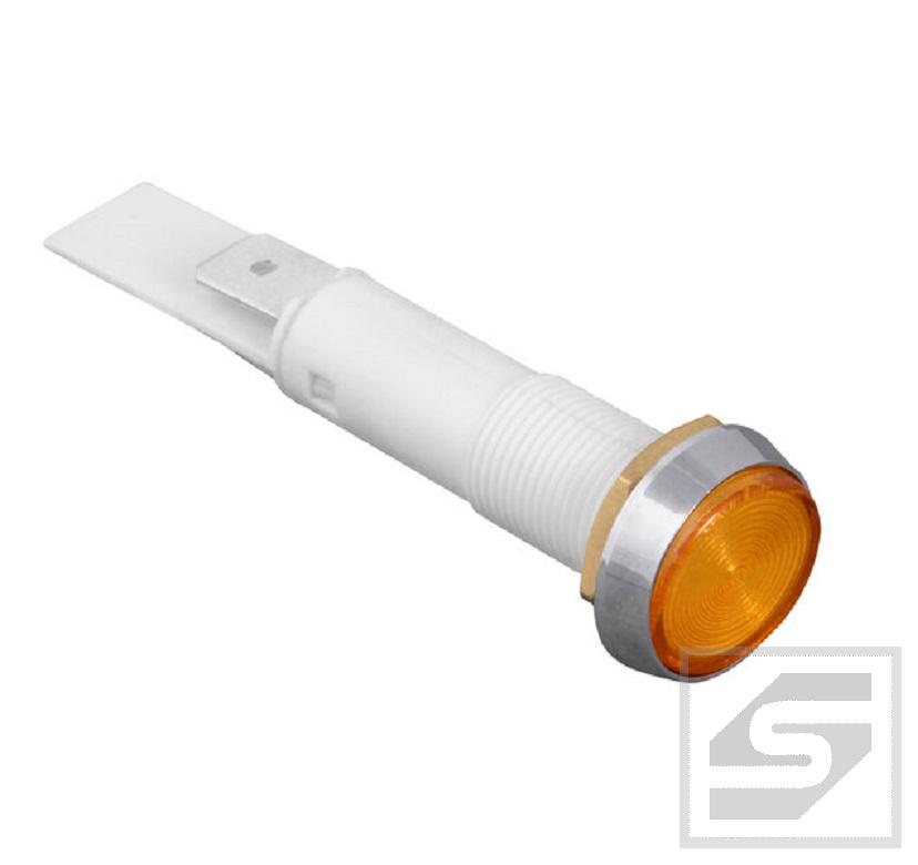 Kontrolka z neonówką C027500NAF 230VAC;10mm;IP67;BULGIN;FL1P-10NJ-4