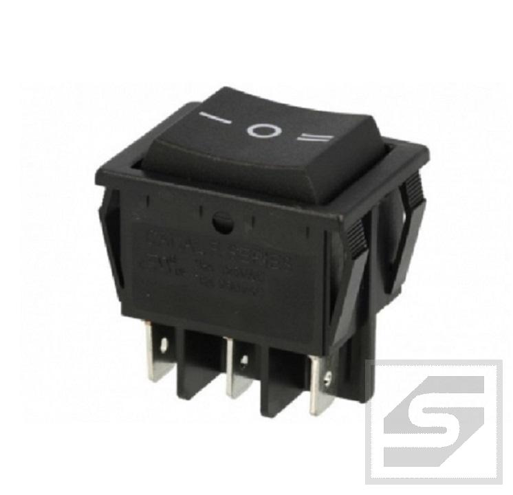 Przełącznik klawiszowy RS2032COBK ON-OFF-ON;bistabilny;15A/250VAC;