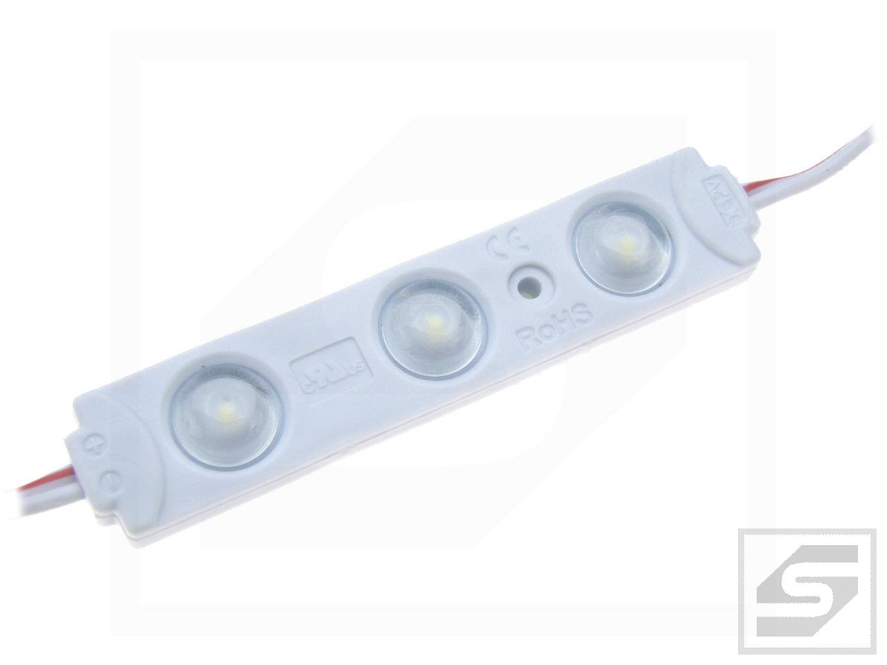 Moduł LED L-LED3;LEDSMD2835;EPISTAR 3White;10000K;12VDC;65lm;1.2W;IP68