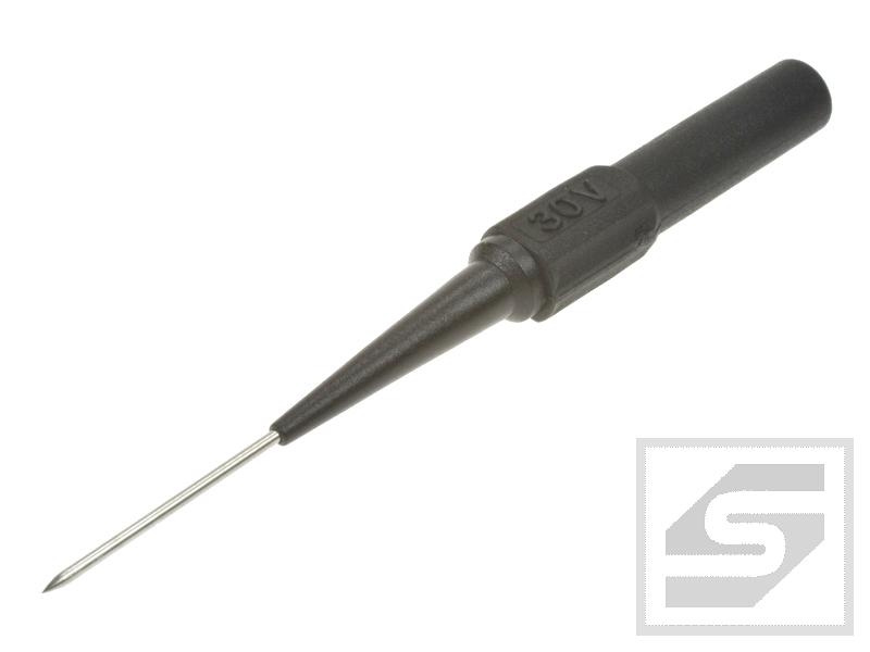 Końcówka pomiarowa 20.160.2 czarna igła 1mm/gn.ban.4mm 1A/30V Amass