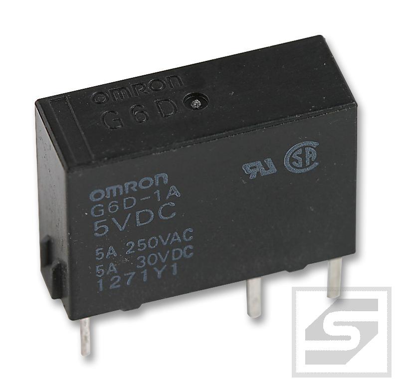 Przekaźnik G6D-1A-ASI 5VDC; OMRON; 1 styk zwierny;5A;5VDC;PCB