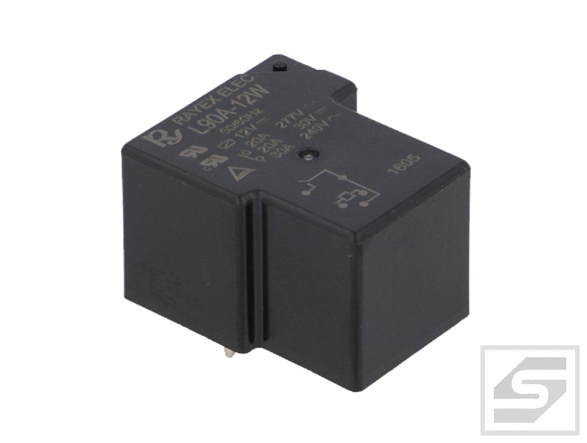 Przekaźnik L90A-12W 12VDC 30A RAYEX SPDT;30A;12VDC;900mW