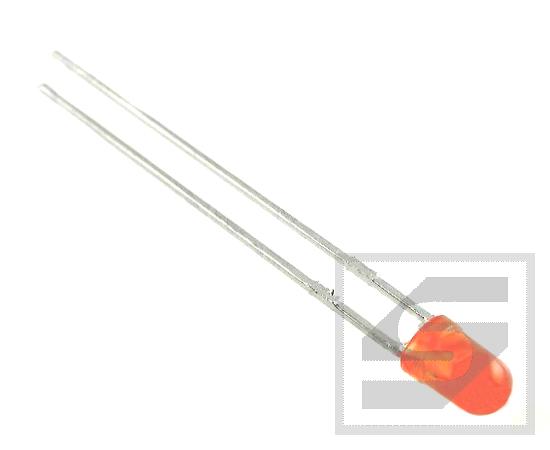 Dioda LED 3mm pomarańczowa mat. Vf:1.8-2V;WL:600-605;DIOD-6111;RoHS