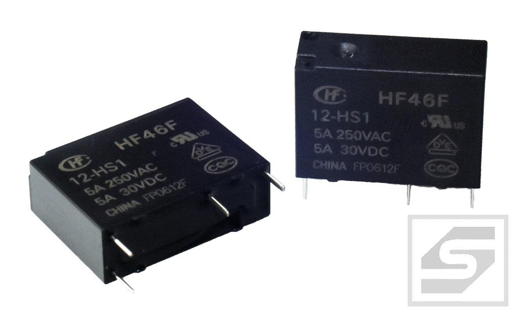 Przekaźnik HF46F-012-HS1 HONGFA Pbf 5A;12V;1st. zwierny;moc cewki 200mW