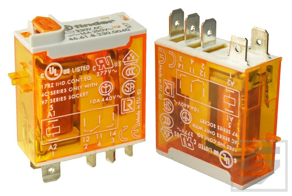 Przekaźnik 46.61.8.230.0040 FINDER 230VAC;16A;1CO;st.AgNi;RTII;5mA;
