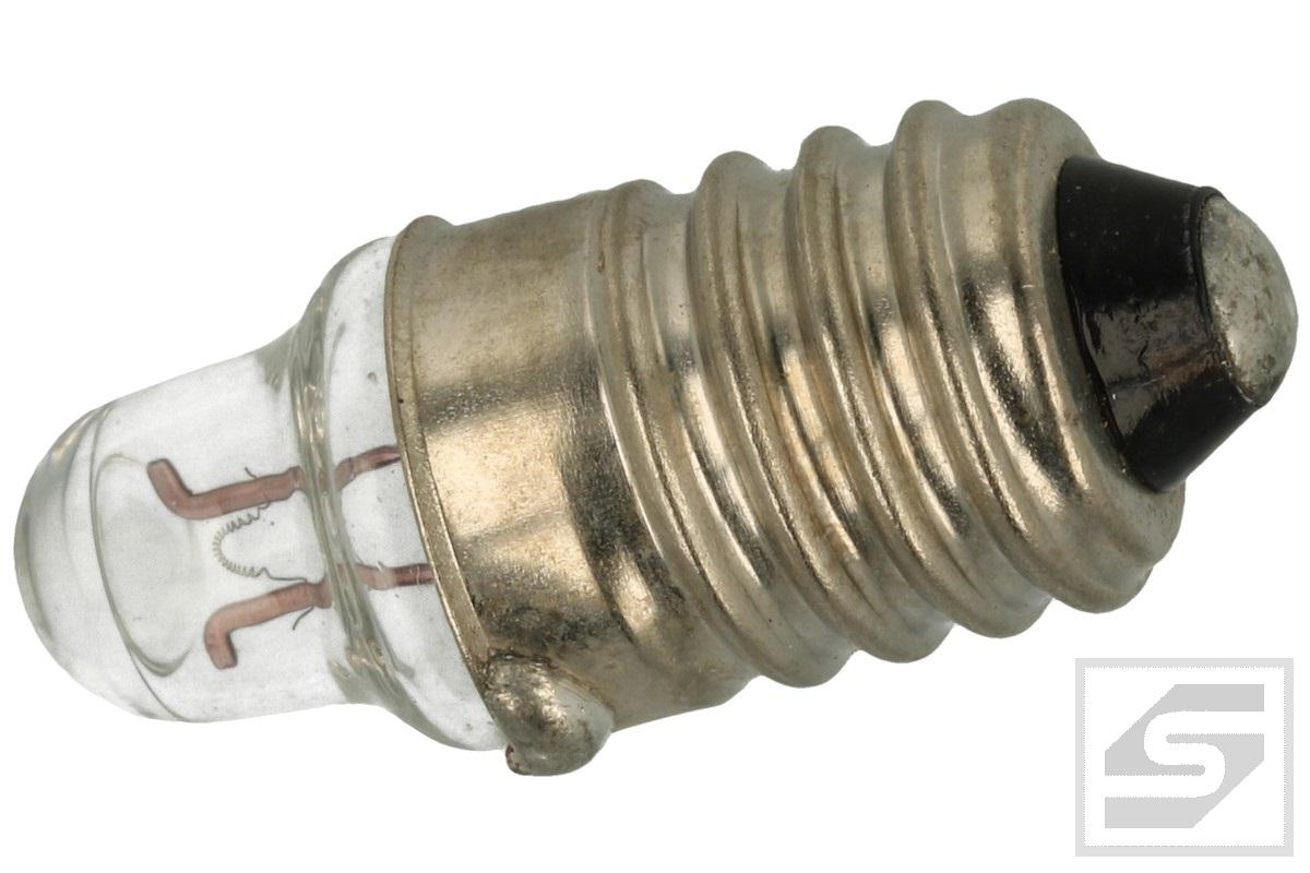 Żarówka E10;G10x23mm;2.5V(DC);300mA 0.75W;k.biały;Bańka:szpiczasta;9333