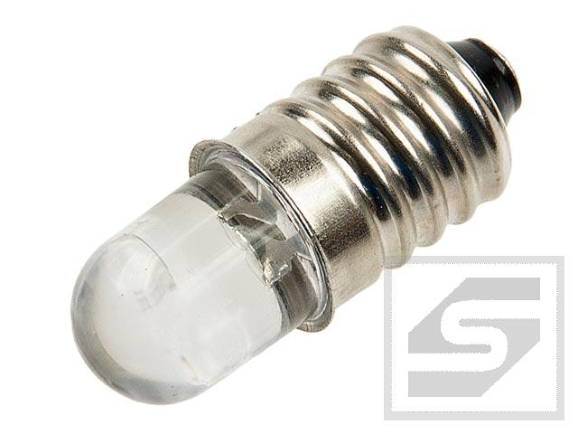 Żarówka LED z gw.E10 8mm biały zim. OPDK-W5DK8B31F;18000mcd;12VDC