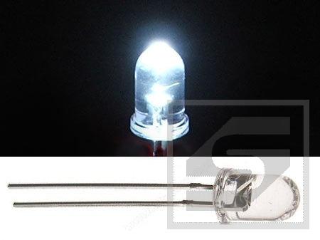 Dioda LED 5mm biała WI=4000-4500K L5WWC8000A 34000mcd Vf=3.0-3.2V Pbf