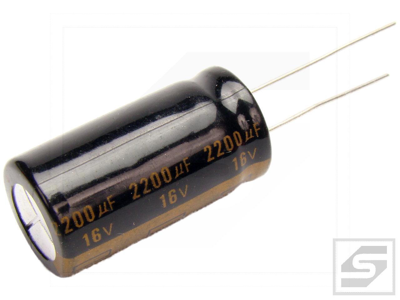 Kondensator elek. 2200uF/16V Low(M) 105C 12,5x25 seria FC Panasonic(14)