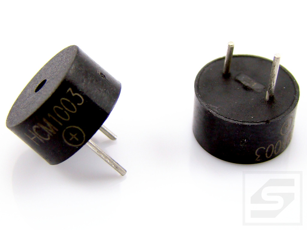 Buzzer z generatorem HCM1003 RoHS elektromagnetyczny 2-5V 20mA 75dB