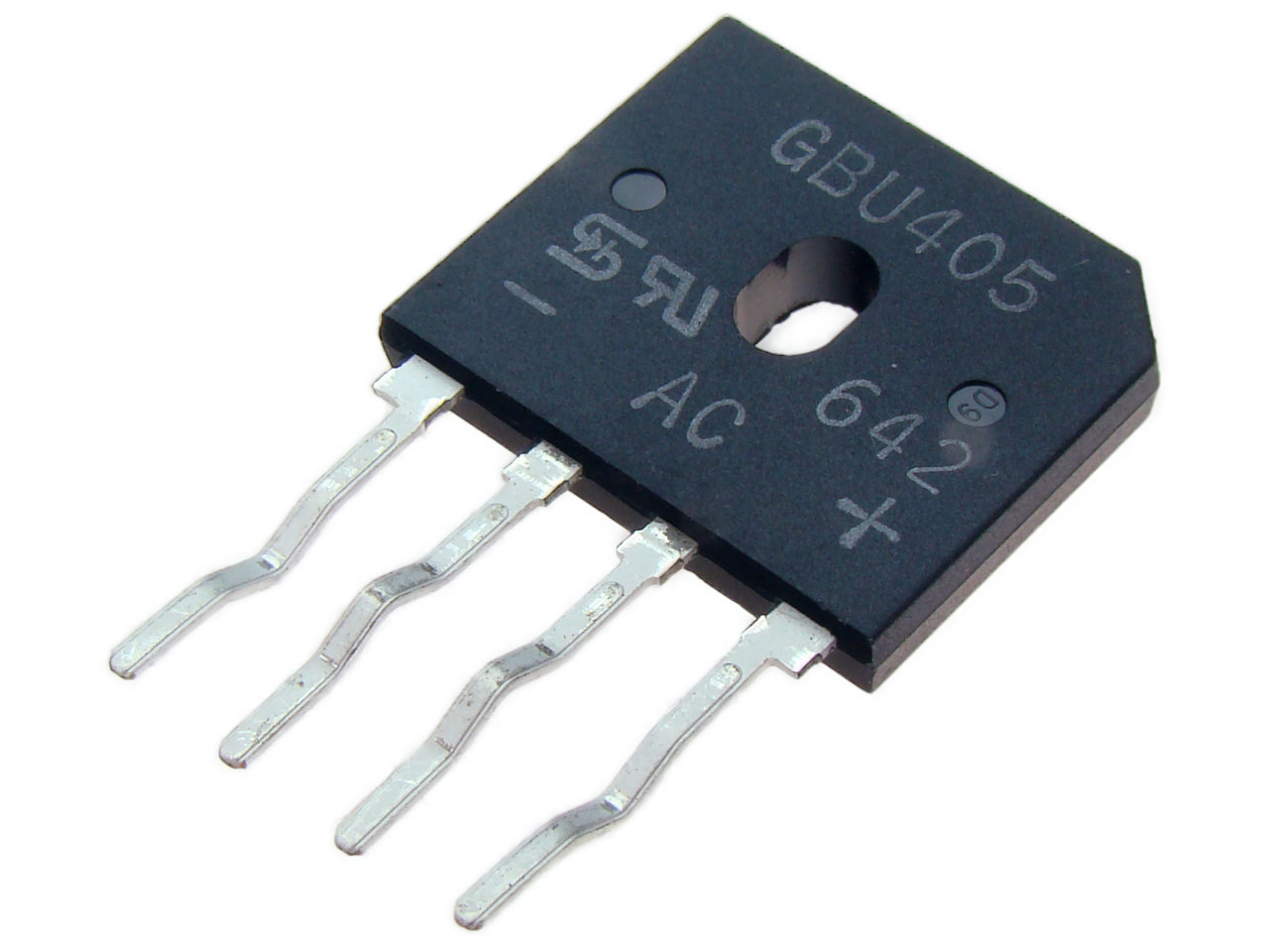 Mostek GBU405 PANJIT(4A/600V)płaski 