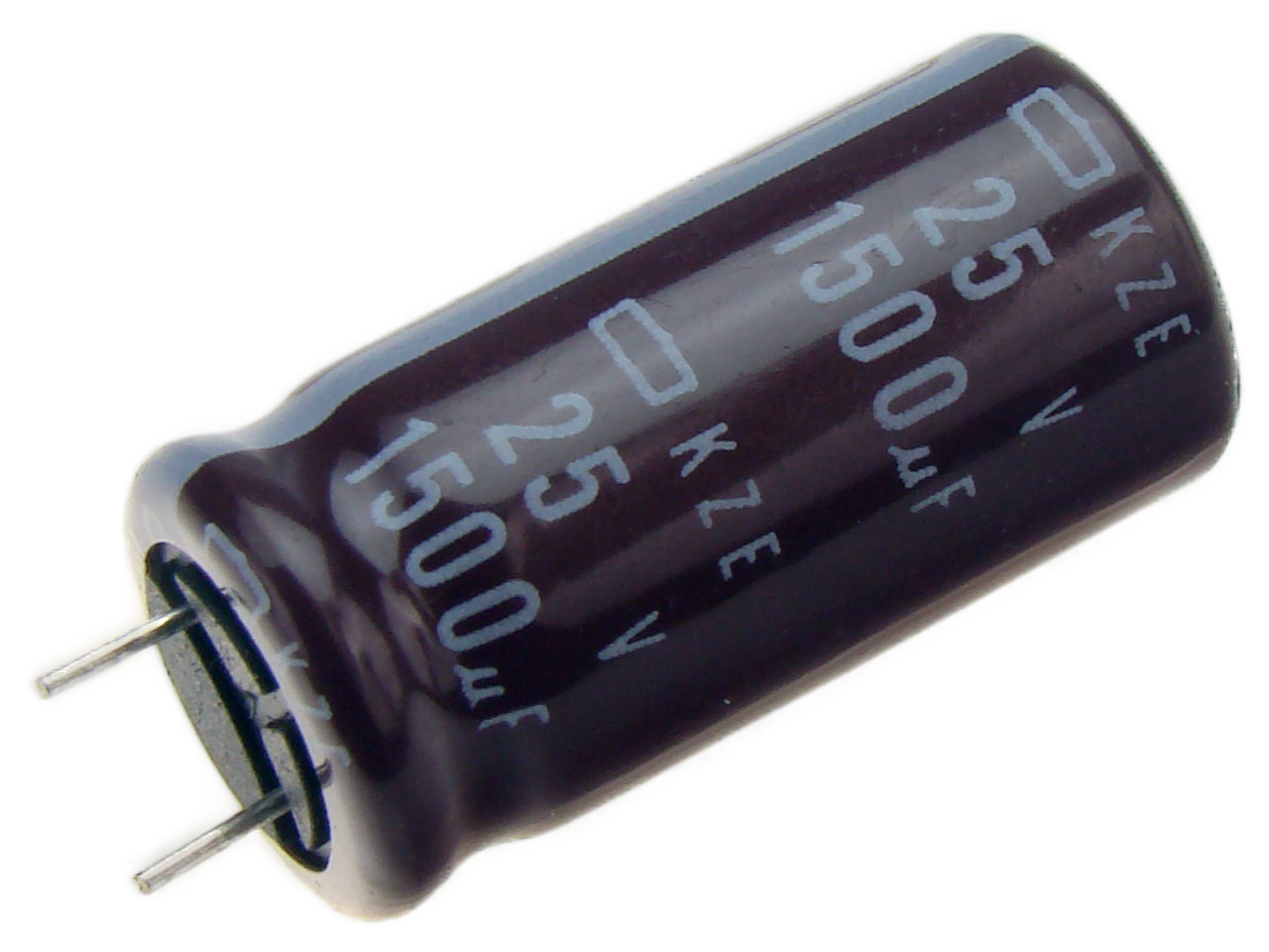 Kondensator elek. 1500uF/25V;105C; KZE;wym.13x25mm;NIPPON(53)