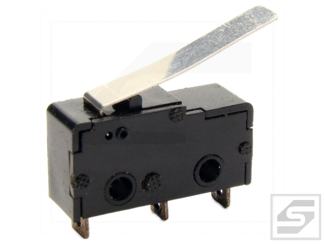 Mikroprzełącznik KW12(MSW-12-18) z dźwig.L-18mm;NO+NC;5A/250VAC;RoHS