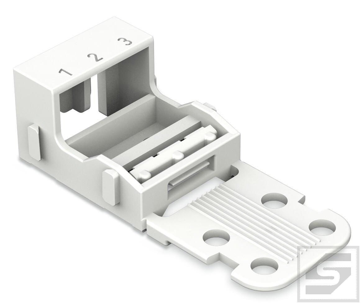 Adapter montaźowy 221-503;Seria 221 4mm2;do złączek 3-przewodowych;WAGO