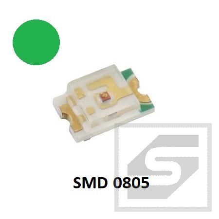 Dioda LED SMD 0805 zielona;360mcd; 2.8-3.6V;20mA;FYLS-0805PGC;FORYARD