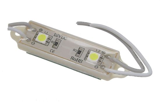 Moduł LED 2xPLCC6 barw.biała ciepła 0.48W 36lm 40mA 12V 5050-M2C