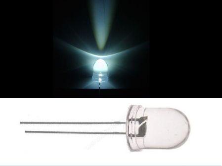 Dioda LED 10mm biała FYL-10024UWC1B clear;Vf=3.2V;If=20mA;40000mcd;RoHS