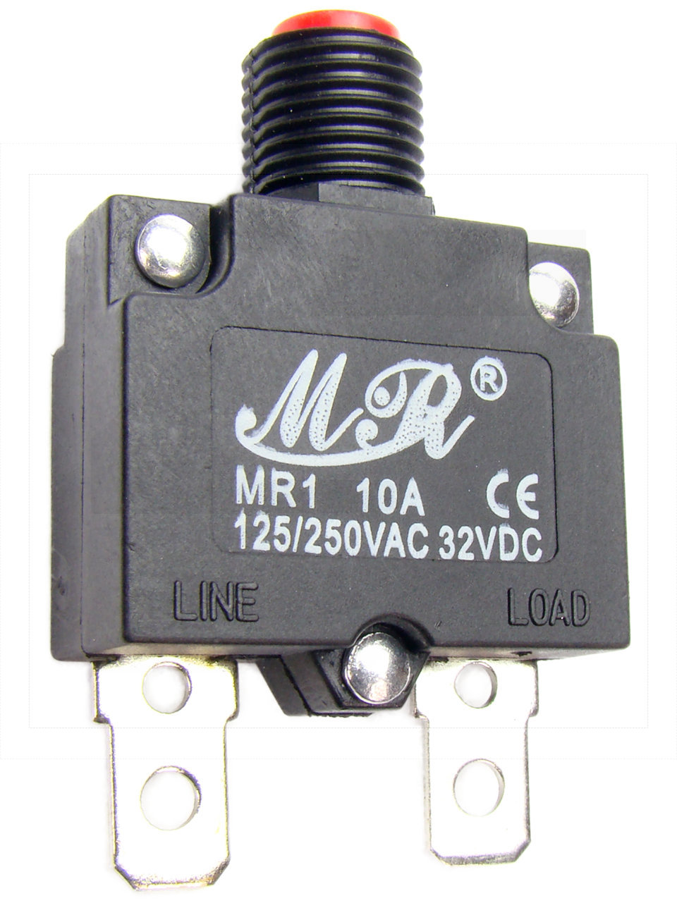 Wyłącznik nadprądowy MR1-10A;250VAC bimetaliczny;na panel;konekt. 6.3mm