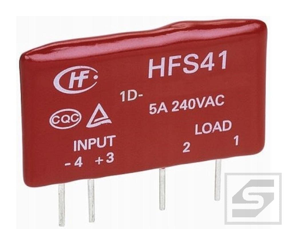 Przekaźnik HFS41/1D-240A5ZS-G SSR 5A;INPUT 3-12VDC; OUTPUT 48-280VAC