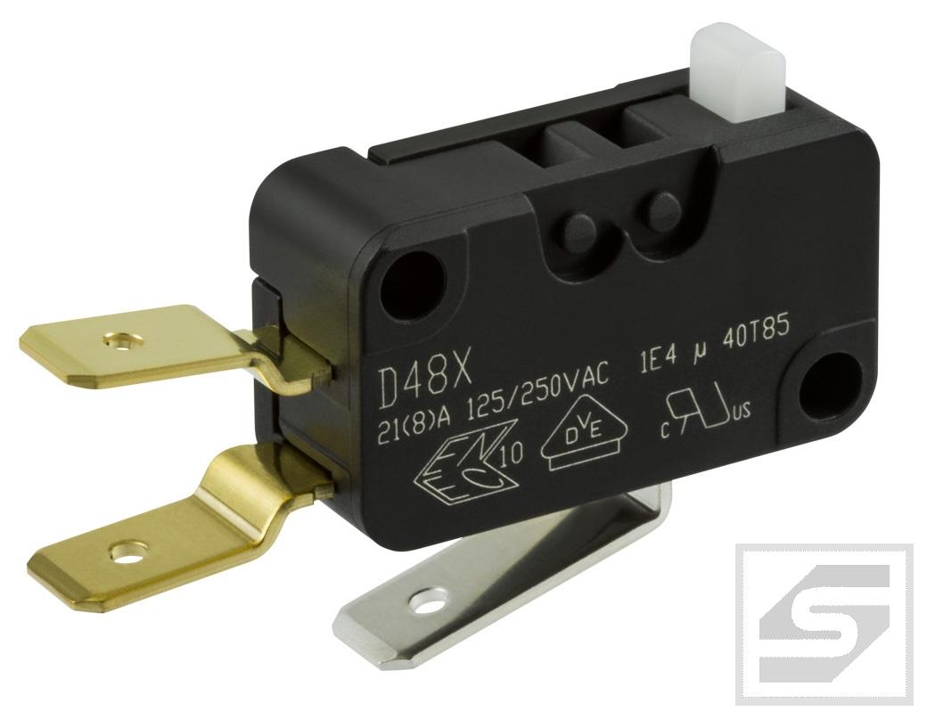 Mikroprzełącznik D489-V3AA;ZF;SPDT; bez dźwigni;21A/250VAC;RoHS