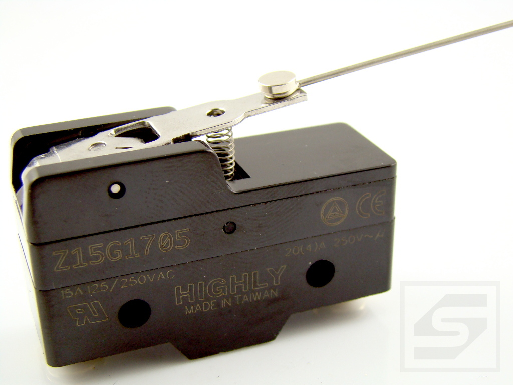 Mikroprzełącznik Z15G1705 HIGHLY dźwignia 110mm;15A/250VAC;IP40;RoHS