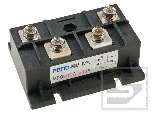 Mostek MDQ200A1600V (200A/1600V) FENG;przykrecany;80x40x32mm;RoHS