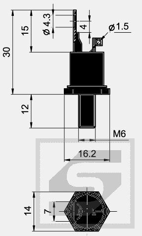 Tyrystor T132-40-9 (40A/900V) 