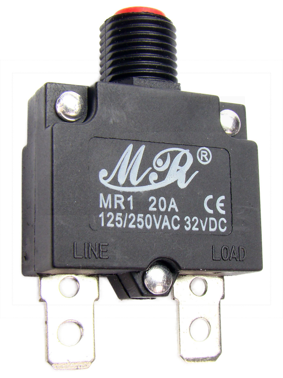 Wyłącznik nadprądowy MR1-20A;250VAC bimetaliczny;na panel;konekt. 6.3mm