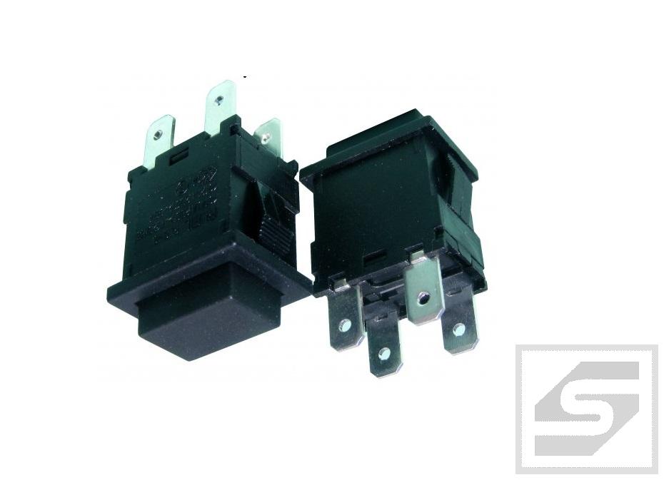 Przełącznik RL5-6;ON-OFF;dwutorowy; 4-pin.;2-poz.;16A/250VAC;czarny;