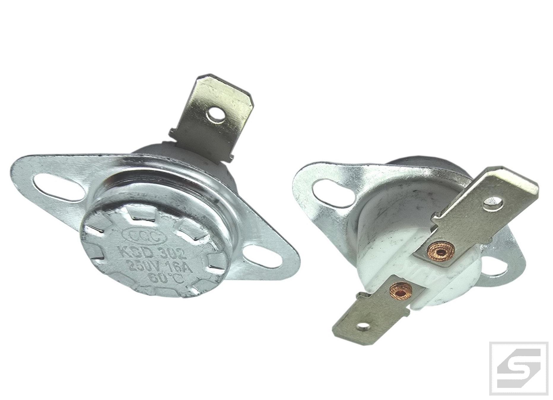 Wyłącznik term. bimetal 110stop.C KSD302 16A/250V nor. zamknięty