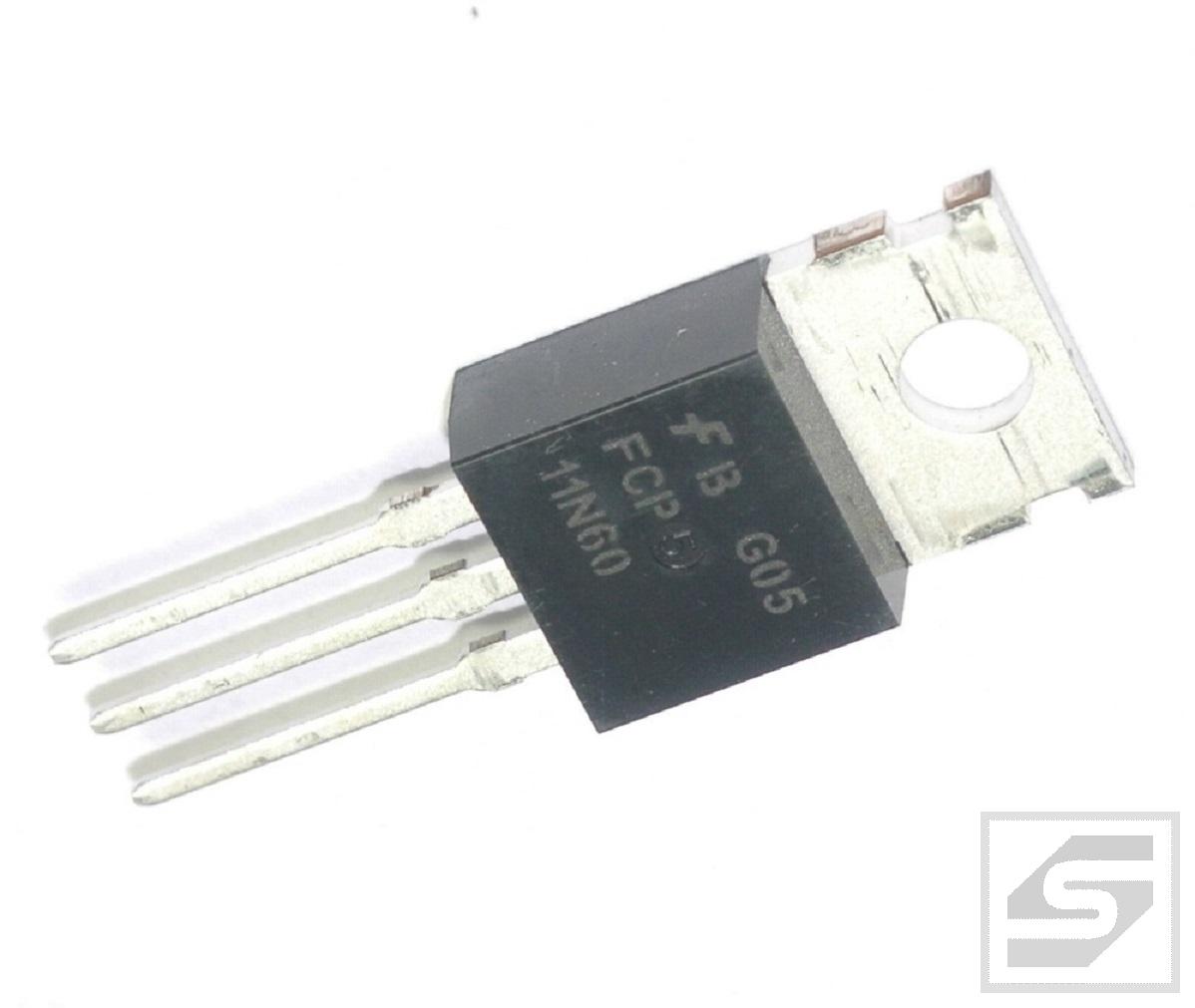 TR FCP11N60;TO220;ON SEMICONDUCTOR; N-MOSFET;11A;650V;125W;Tranzystor;