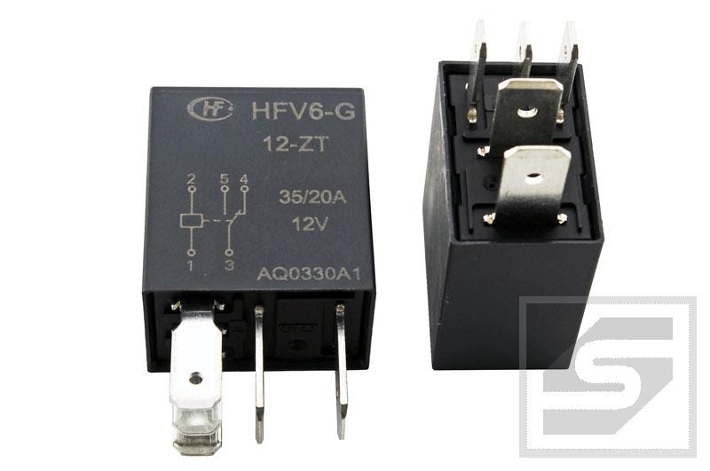 Przekaźnik HFV6-G/012-ZT HONGFA 1 styk przełączny;35/20A;12VDC