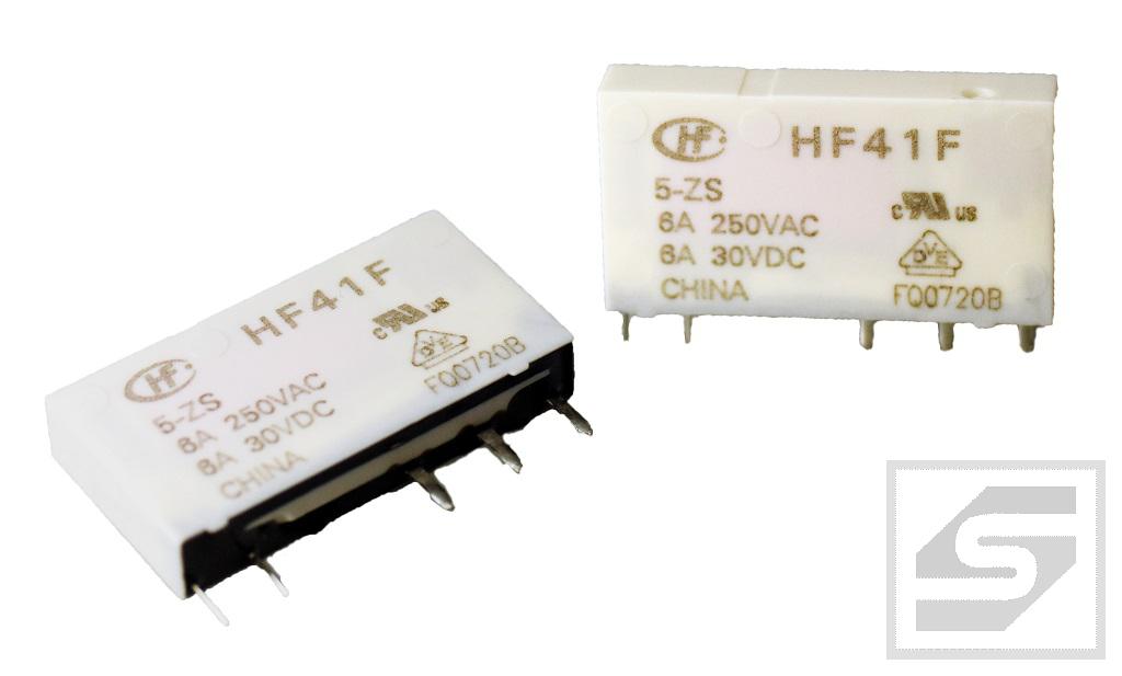 Przekaźnik HF41F-005-ZS HONGFA 6A 5VDC, 1 styk przełączny
