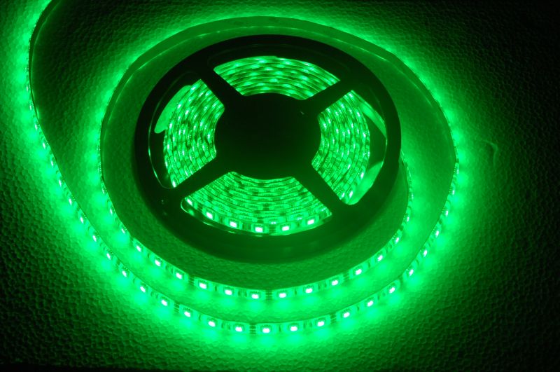 Taśma LED zielona    600LED/5m 3528 12VDC;48W; TC-G120-3528-12/IP20