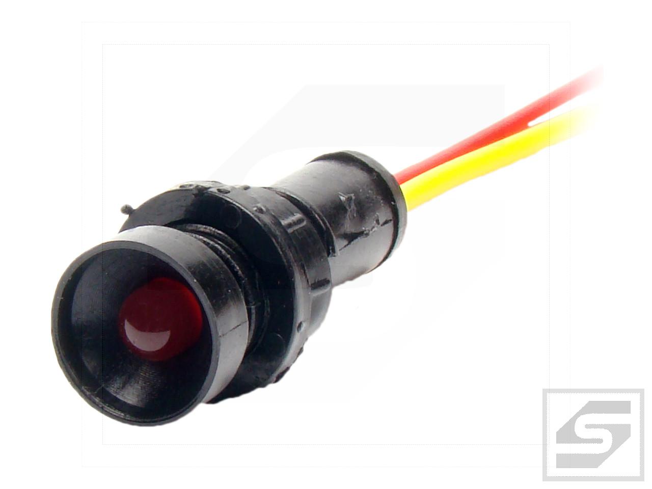 Lampka diodowa KLP-5/R 12-24VAC/DC migająca typu LED (klosz 5mm)/red
