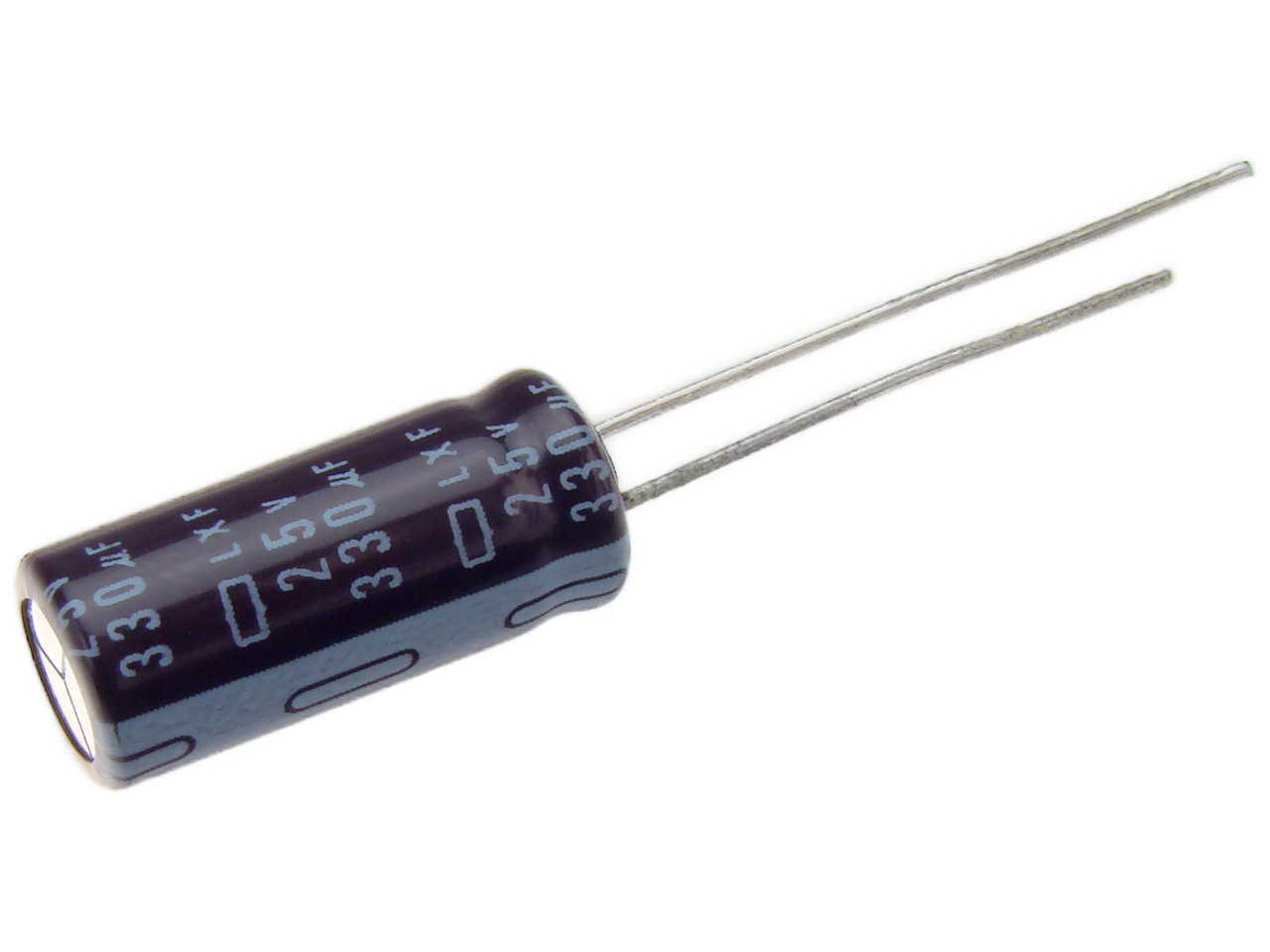 Kondensator elek.  330uF/25V;105C; LXF;wym.8x20mm;NIPPON(50)