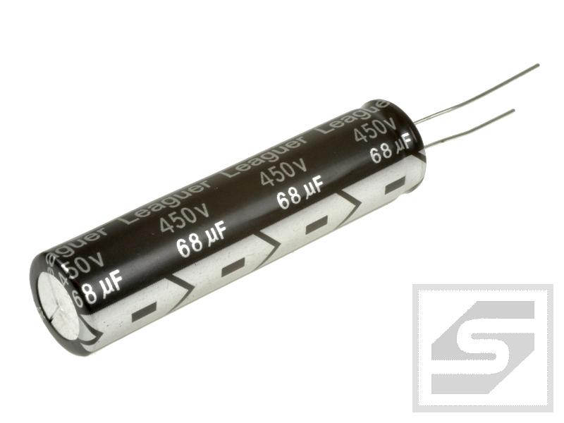 Kondensator elek.   68uF/450V;105C; 12.5x50mm;RXZ;LEAGUER;10000h;(46)
