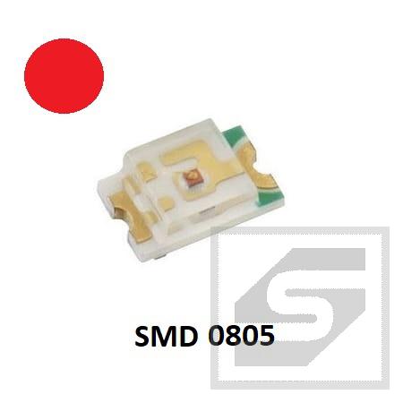 Dioda LED SMD 0805 czerw. EVERLIGHT 3817212011 17-21SURC/S530-A2/TR8