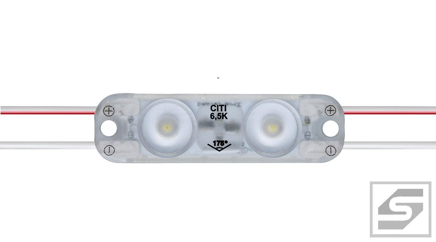 Moduł LED Citi 2 Lens V3 Blue IP65 0.72W/60mA;12V;wym.48.5x15x7.7mm